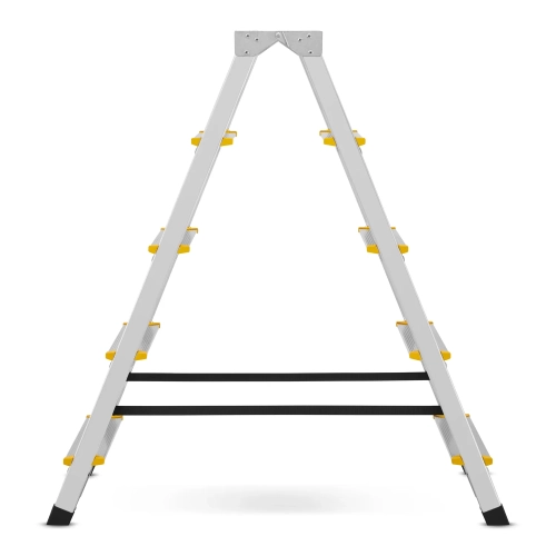 Drabina aluminiowa domowa dwustronna składana HIGHER 2x5 stopni taboret podnóżek schodek