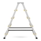 Drabina aluminiowa domowa dwustronna składana HIGHER 2x5 stopni taboret podnóżek schodek