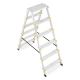 Drabina aluminiowa domowa dwustronna składana HIGHER 2x6 stopni taboret podnóżek schodek