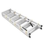 Drabina aluminiowa domowa dwustronna składana HIGHER 2x6 stopni taboret podnóżek schodek