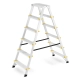Drabina aluminiowa domowa dwustronna składana HIGHER 2x6 stopni taboret podnóżek schodek