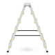 Drabina aluminiowa domowa dwustronna składana HIGHER 2x6 stopni taboret podnóżek schodek