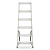 Drabina aluminiowa domowa dwustronna składana HIGHER 2x6 stopni taboret podnóżek schodek