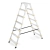 Drabina aluminiowa domowa dwustronna składana HIGHER 2x7 stopni taboret podnóżek schodek