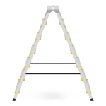 Drabina aluminiowa domowa dwustronna składana HIGHER 2x7 stopni taboret podnóżek schodek