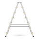Drabina aluminiowa domowa dwustronna składana HIGHER 2x7 stopni taboret podnóżek schodek