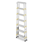 Drabina aluminiowa domowa dwustronna składana HIGHER 2x7 stopni taboret podnóżek schodek