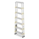 Drabina aluminiowa domowa dwustronna składana HIGHER 2x7 stopni taboret podnóżek schodek