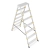 Drabina aluminiowa domowa dwustronna składana HIGHER 2x7 stopni taboret podnóżek schodek