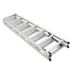 Drabina aluminiowa domowa dwustronna składana HIGHER 2x7 stopni taboret podnóżek schodek