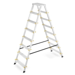 Drabina aluminiowa domowa dwustronna składana HIGHER 2x8 stopni taboret podnóżek schodek