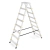 Drabina aluminiowa domowa dwustronna składana HIGHER 2x8 stopni taboret podnóżek schodek