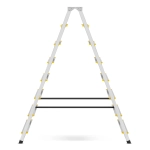 Drabina aluminiowa domowa dwustronna składana HIGHER 2x8 stopni taboret podnóżek schodek