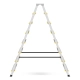 Drabina aluminiowa domowa dwustronna składana HIGHER 2x8 stopni taboret podnóżek schodek