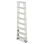 Drabina aluminiowa domowa dwustronna składana HIGHER 2x8 stopni taboret podnóżek schodek