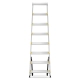 Drabina aluminiowa domowa dwustronna składana HIGHER 2x8 stopni taboret podnóżek schodek