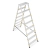 Drabina aluminiowa domowa dwustronna składana HIGHER 2x8 stopni taboret podnóżek schodek
