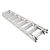 Drabina aluminiowa domowa dwustronna składana HIGHER 2x8 stopni taboret podnóżek schodek