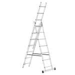 Drabina aluminiowa wielofunkcyjna uniwersalna z adaptacją na schody 3x7 HIGHER 150kg