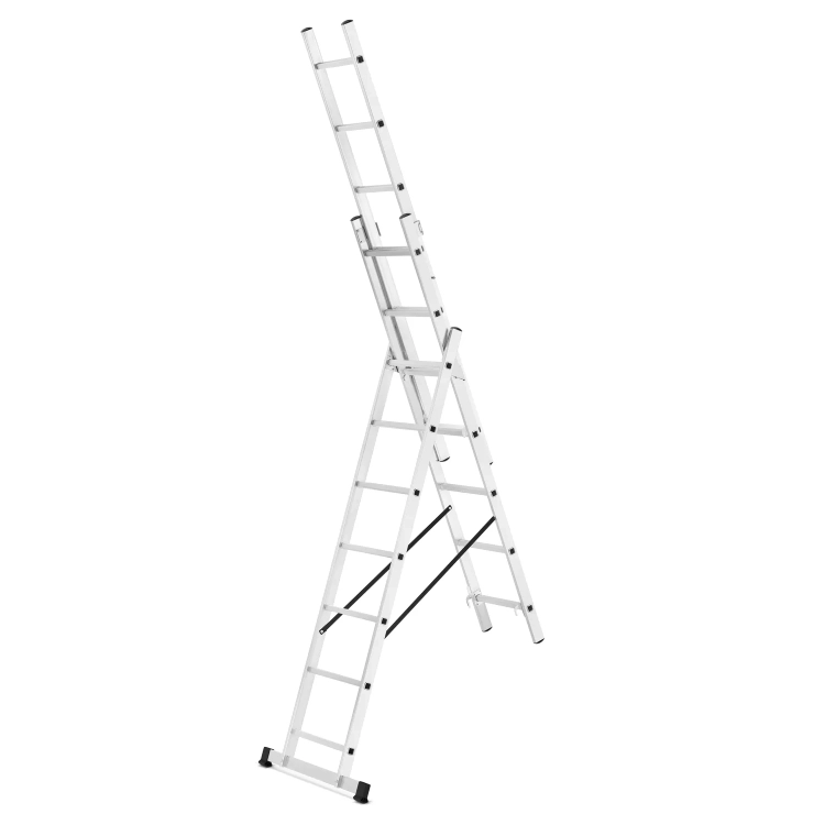 Drabina aluminiowa wielofunkcyjna uniwersalna z adaptacją na schody 3x7 HIGHER 150kg