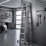 Drabina aluminiowa wielofunkcyjna uniwersalna z adaptacją na schody 3x7 HIGHER 150kg