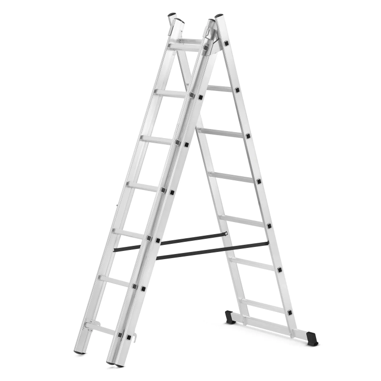 Drabina aluminiowa wielofunkcyjna uniwersalna z adaptacją na schody 3x7 HIGHER 150kg
