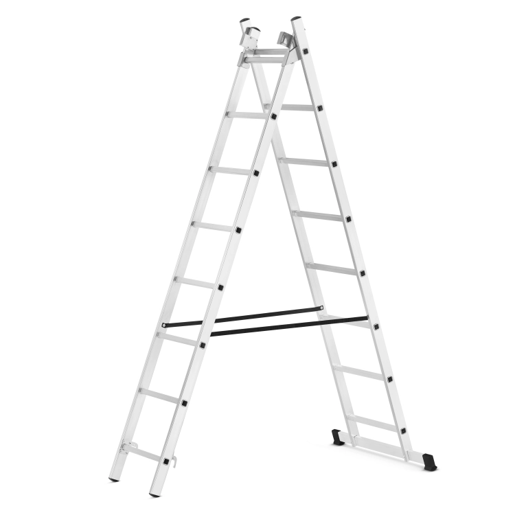 Drabina aluminiowa wielofunkcyjna uniwersalna z adaptacją na schody 3x8 HIGHER 150kg