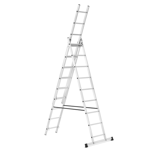 Drabina aluminiowa wielofunkcyjna uniwersalna z adaptacją na schody 3x9 HIGHER 150kg