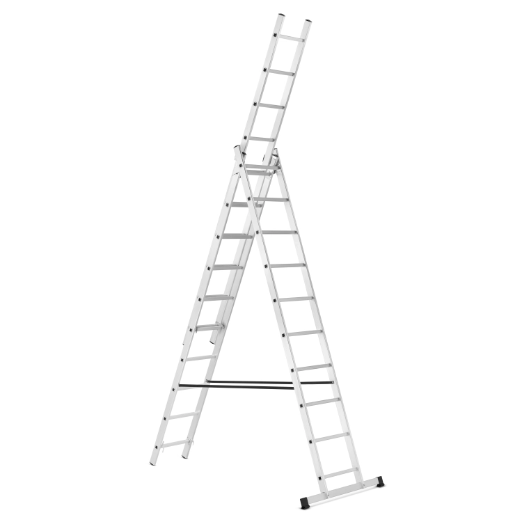 Drabina aluminiowa wielofunkcyjna uniwersalna z adaptacją na schody 3x10 HIGHER 150kg