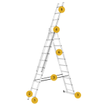 Drabina aluminiowa wielofunkcyjna uniwersalna z adaptacją na schody 3x10 HIGHER 150kg