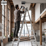 Drabina aluminiowa wielofunkcyjna uniwersalna z adaptacją na schody 3x10 HIGHER 150kg
