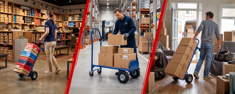Wózek magazynowy młynarka 2 w 1 transportowy 250 kg