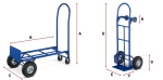 Wózek magazynowy młynarka 2 w 1 transportowy 250 kg