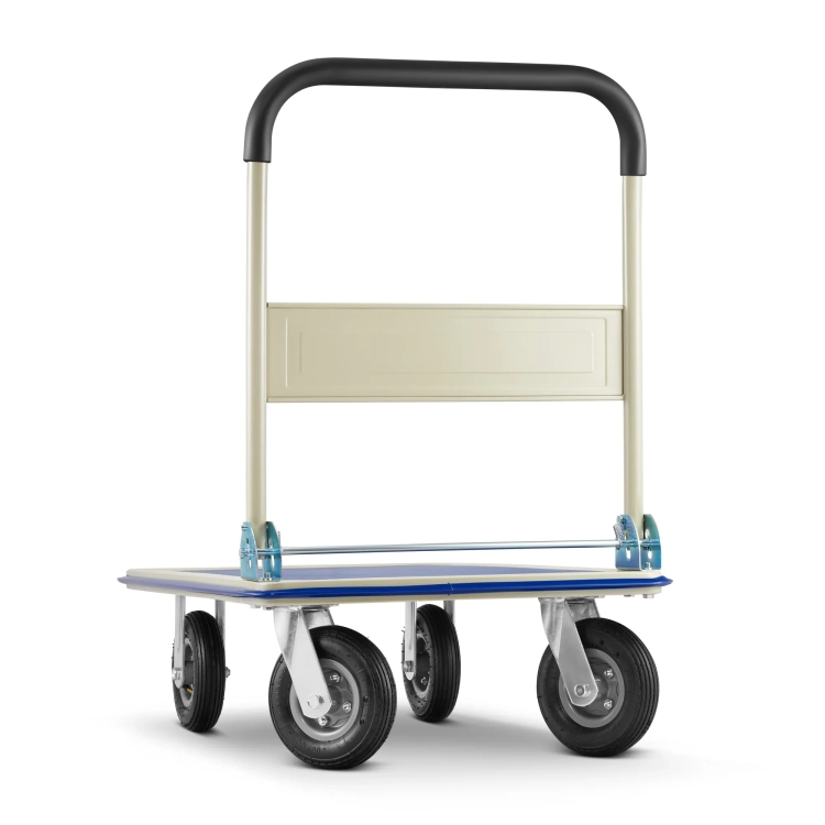 Wózek platformowy transportowy magazynowy 150 kg HIGHER koła pneumatyczne