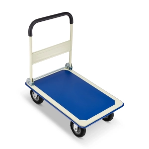 Wózek platformowy transportowy magazynowy 150 kg HIGHER koła pneumatyczne