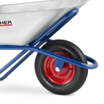 taczka ogrodowa budowlana HIGHER koło piankowe 130L-06.jpg