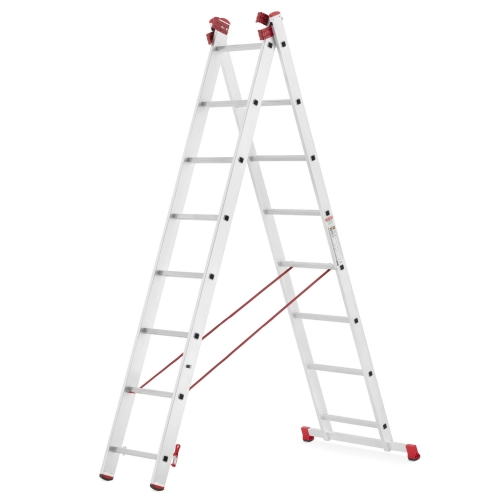 Drabina aluminiowa uniwersalna 3x8 HIGHER Professional na schody - 5,63 m