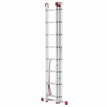 Drabina aluminiowa uniwersalna 3x8 HIGHER Professional na schody - 5,63 m