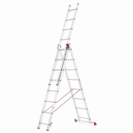 Drabina aluminiowa uniwersalna 3x8 HIGHER Professional na schody - 5,63 m