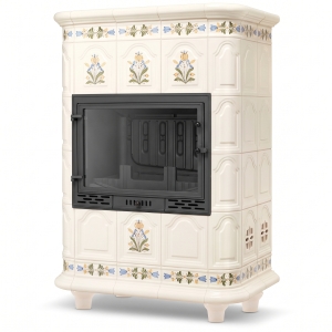 Piec kominek piecyk koza kaflowy ceramiczny LINZ z płaszczem wodnym wkład FERGUSS FGS-LUX20 16,2 kW