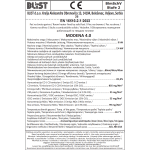 Piec kominek koza szamotowy żeliwny MODENA 4.0 BLIST 7,4 kW A+