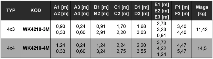 Drabina aluminiowa stalowa przegubowa składana wielofunkcyjna rozkładana 4x3 HIGHER Black