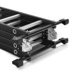 Drabina aluminiowa stalowa przegubowa składana wielofunkcyjna rozkładana 4x3 HIGHER Black