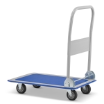 Wózek platformowy transportowy magazynowy 150 kg HIGHER koła pełne