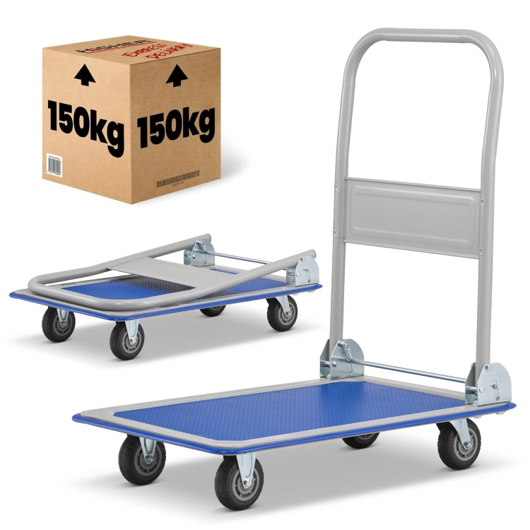 Wózek platformowy transportowy magazynowy 150 kg HIGHER koła pełne