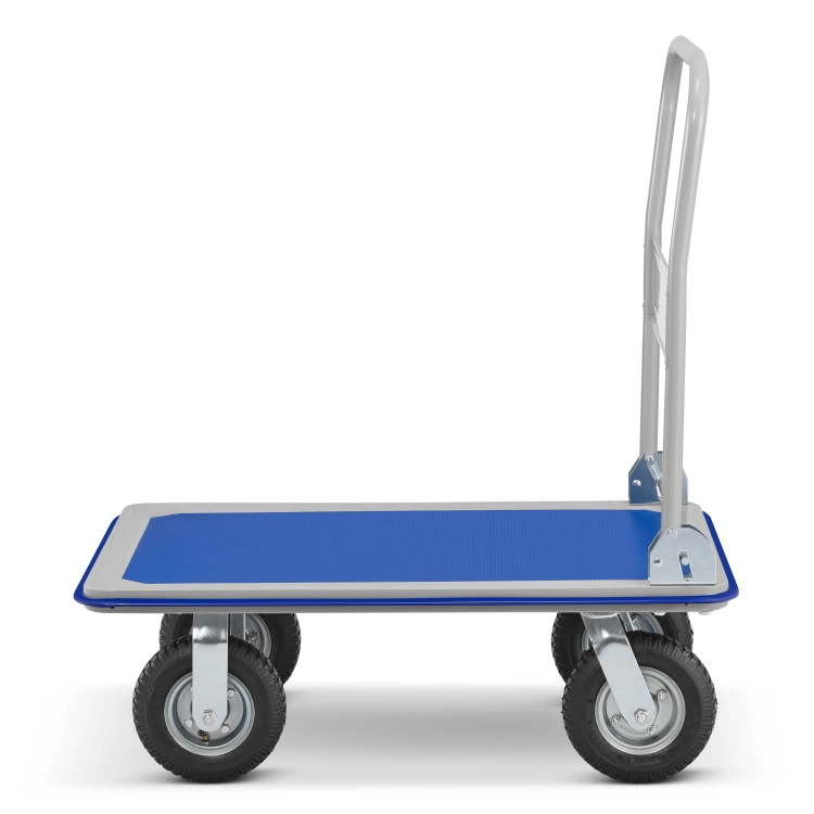 Wózek platformowy transportowy magazynowy 300 kg HIGHER koła pneumatyczne