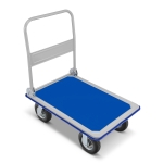 Wózek platformowy transportowy magazynowy 300 kg HIGHER koła pneumatyczne