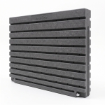 Ścienny zbiornik na deszczówkę wodę 1000 L płaski modułowy naziemny Rainwater Wall HARVES kolor ciemny szary terracota