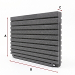 Ścienny zbiornik na deszczówkę wodę 1000 L płaski modułowy naziemny Rainwater Wall HARVES kolor ciemny szary terracota