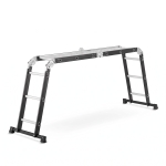 Drabina aluminiowa stalowa przegubowa składana wielofunkcyjna rozkładana 4x3 HIGHER Black
